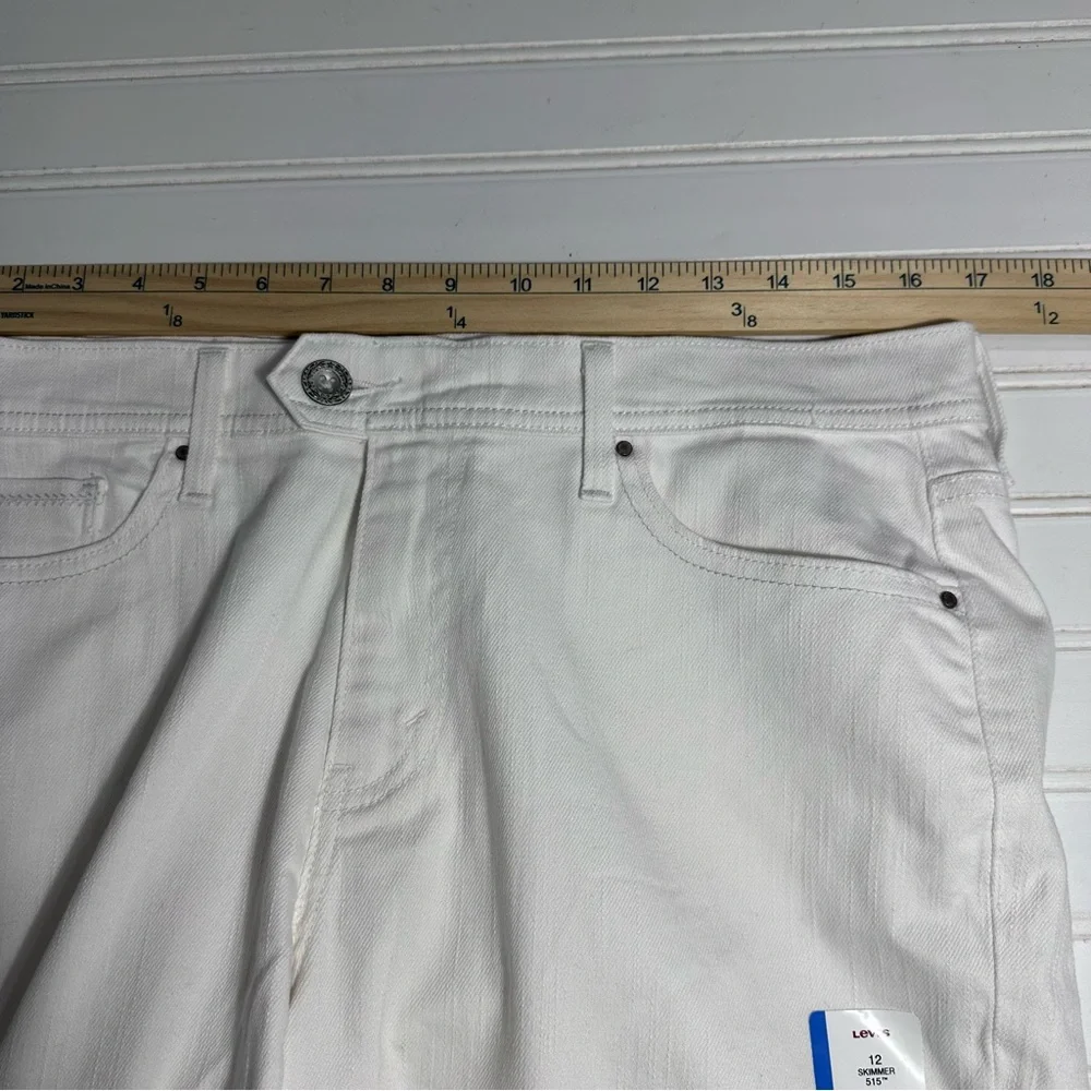 Levi’s NWT white 515 skimmer capri jeans women’s 12